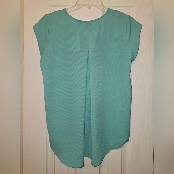 Milano Women's Turquoise Blouse - Picture 2 of 3